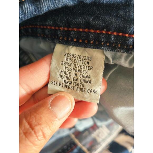 Men's MBX Slim Short Denim Jeans Shorts Size W36 L10 Blue 5 Pocket Design Jorts - Picture 4 of 9